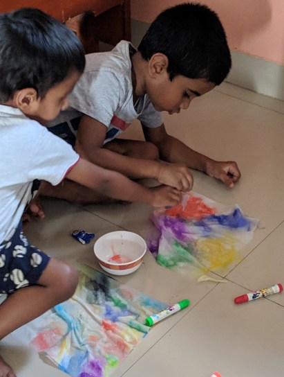 Process art with tissue